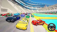 Race Cars Florida 500 McQueen and Friends Cruz Ramirez VS Jackson Storm Francesco Bernoulli The King