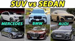 Mercedes S-Class + GLS vs BMW 7 Series + X7 vs Audi A8 + Q8 luxury Sedan vs SUV comparison