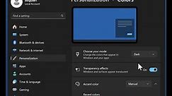 How to Enable Dark Mode on Windows 11?