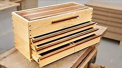 How to Make a Toolbox with Drawers - Woodworking