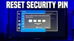 Forgot Samsung TV Security PIN? How to RESET PIN on Samsung TV