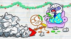 "Merry X-Mas and a Happy Flu Year" | Pencilmation Cartoons!