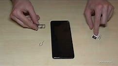 Samsung Galaxy A33 5G: How to insert the SIM card? Installation of the nano SIM cards Tutorial