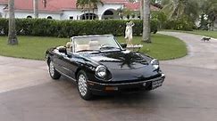 The Alfa Romeo Spider like this 39K Mile 1991 Model is a Genuine Automotive Icon with a Rich History