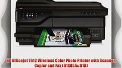 HP Officejet 7612 Wireless Color Photo Printer with Scanner Copier and Fax (G1X85A#B1H)