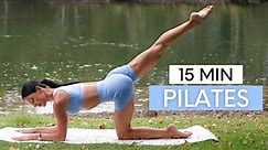 15 MIN EXPRESS PILATES WORKOUT || At-Home Mat Pilates (Beginner Friendly)