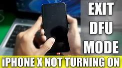 iPhone X Not Turning On Fixed | iPhone X DFU mode exit