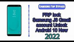 Samsung J6 J6+ Bypass Google Account Lock Frp Unlock 2022 ANDROID 10 Newer Method