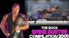 Wwe The Rock Spinebuster Compilation 2001