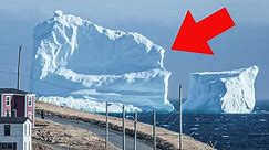 Iceberg Floats Near Small Village; Residents Turn Pale at What They Spot on Its Surface