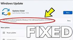 Fix: Windows Update Errors in Windows 11