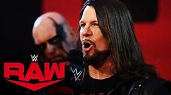 AJ Styles challenges The Undertaker to “Boneyard Match”: Raw, March 23, 2020