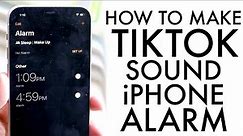 How To Set TikTok Sound As iPhone Alarm Sound! (2021)