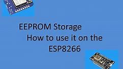 Tech Note 015 - How to Use ESP8266 EEPROM