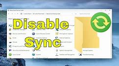 How To Disable Sync In Windows 11/10 [Tutorial]