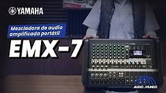 Mezcladora de audio amplificada portátil marca Yamaha modelo EMX-7