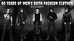 40 Years of Men's Gothic Style Fashion Outfits - Black Temple
