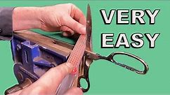 How To Sharpen Scissors - Very Easy - Right On #61