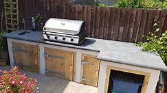 Outdoor Kitchen - Casting Concrete Worktop With Curved Edges