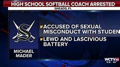 Former Sneads High softball coach arrested, accused of sexual misconduct with student