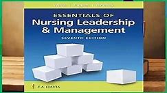 Full version Essentials of Nursing Leadership Management Review