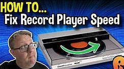 Mastering the Groove: How to Perfectly Fix Record Player Speed! #vinyl #turntable #repair