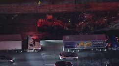 I-95 crash leaves woman dead when car is sandwiched between 2 tractor trailers