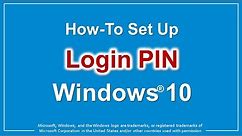 How to Set Up Login PIN in Windows 10