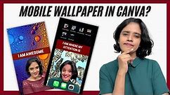 How to make custom PHONE WALLPAPER in Canva