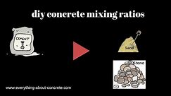 DIY Concrete Mixing Ratios to make 3000, 3500, 4000, & 4500 psi concrete