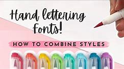 Hand Lettering Fonts: How to Choose and Combine Different Lettering Styles in Calligraphy Quotes