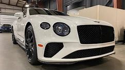 2021 BENTLEY CONTINENTAL GT V8 COUPE WHITE HIGHLIGHTS 🏁🤍