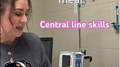 Central venous catheter demo 💉 #nursingstudent #nursingskills #clinicalskills #nursingschool