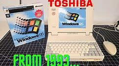 VINTAGE Toshiba Satellite T1960CT Laptop from 1993!