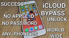 iCloud Bypass Any iPhone iOS Unlock 1000% Success without Apple ID and Password✔️