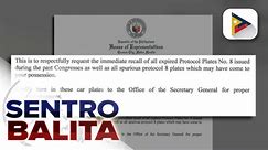 Kamara, pinababawi na ang lahat ng expired o napaso na protocol plate number ‘8’ ng mga kongresista