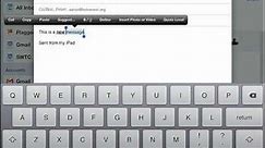 iPad 101 Keyboard and Editing Features
