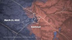 War in Ukraine: animated map showing the situation at Bakhmut