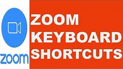 Zoom Keyboard Shortcuts | What are the Keyboard Shortcuts in Zoom? - Everything You Need to Know