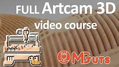 Full Artcam 3d modeling video course How to create Amazing 3D art in Artcam