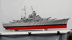 Huge LEGO WWII Bismarck Battleship