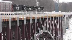 First Train over the New Arch Bridge in Letchworth State Park!