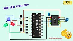 How to Make a RGB LED Controller | Automatic Color Changing Circuit for RGB LED