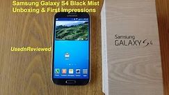 Samsung Galaxy S4 Unboxing (Black Mist) and first impressions
