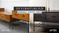 DIY Coffee Table Set Makeover (flipping furniture from Goodwill)