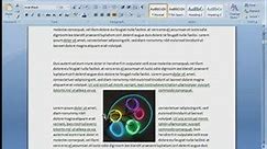Word 2007 - How to change text alignment and formatting