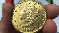 1898-S U.S. 20 Dollar Gold Coin • Values, Information, Mintage, History, and More