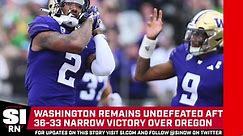 Washington Survives Oregon 36-33
