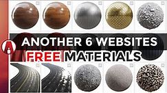 Another 6 Websites for FREE Textures and Materials