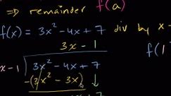 Intro to the Polynomial Remainder Theorem